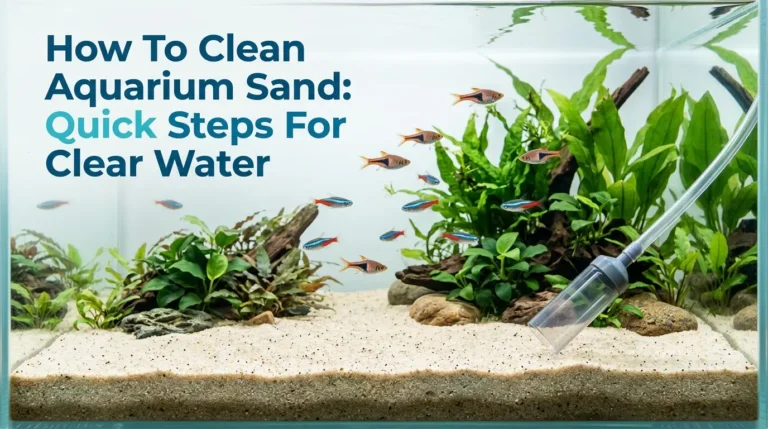 How To Clean Aquarium Sand: Quick Steps For Clear Water